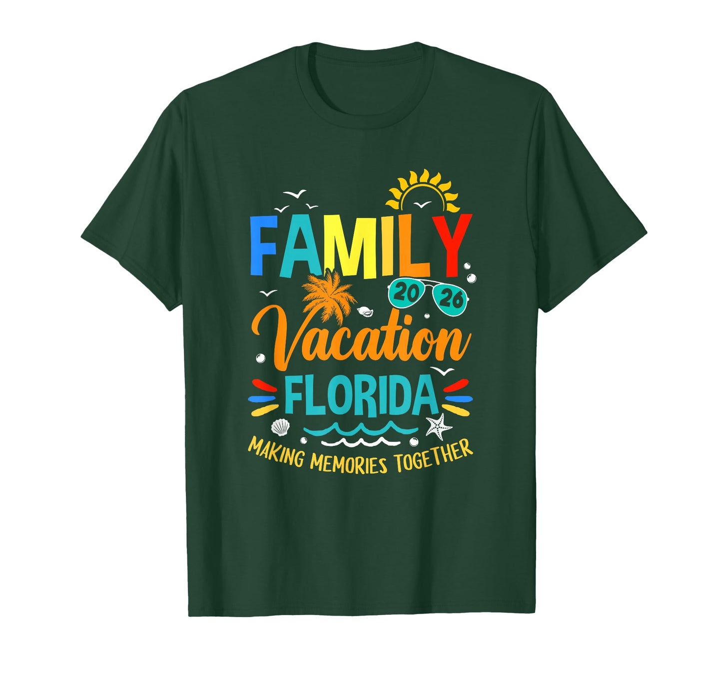 Family Vacation 2026 Florida Matching Family Together T-Shirt
