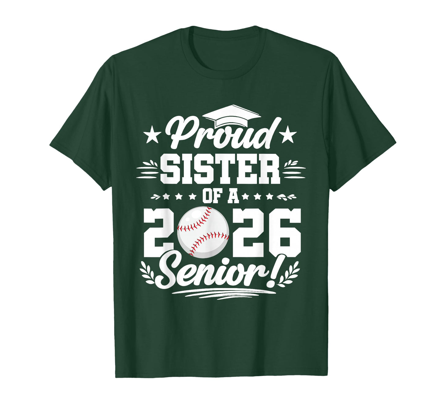 Proud Sister of A 2026 Senior Baseball Graduate T-Shirt