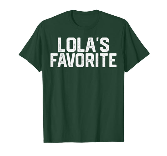 LOLA’S Favorite Funny Grandparent Grandchild Vintage Humor T-Shirt