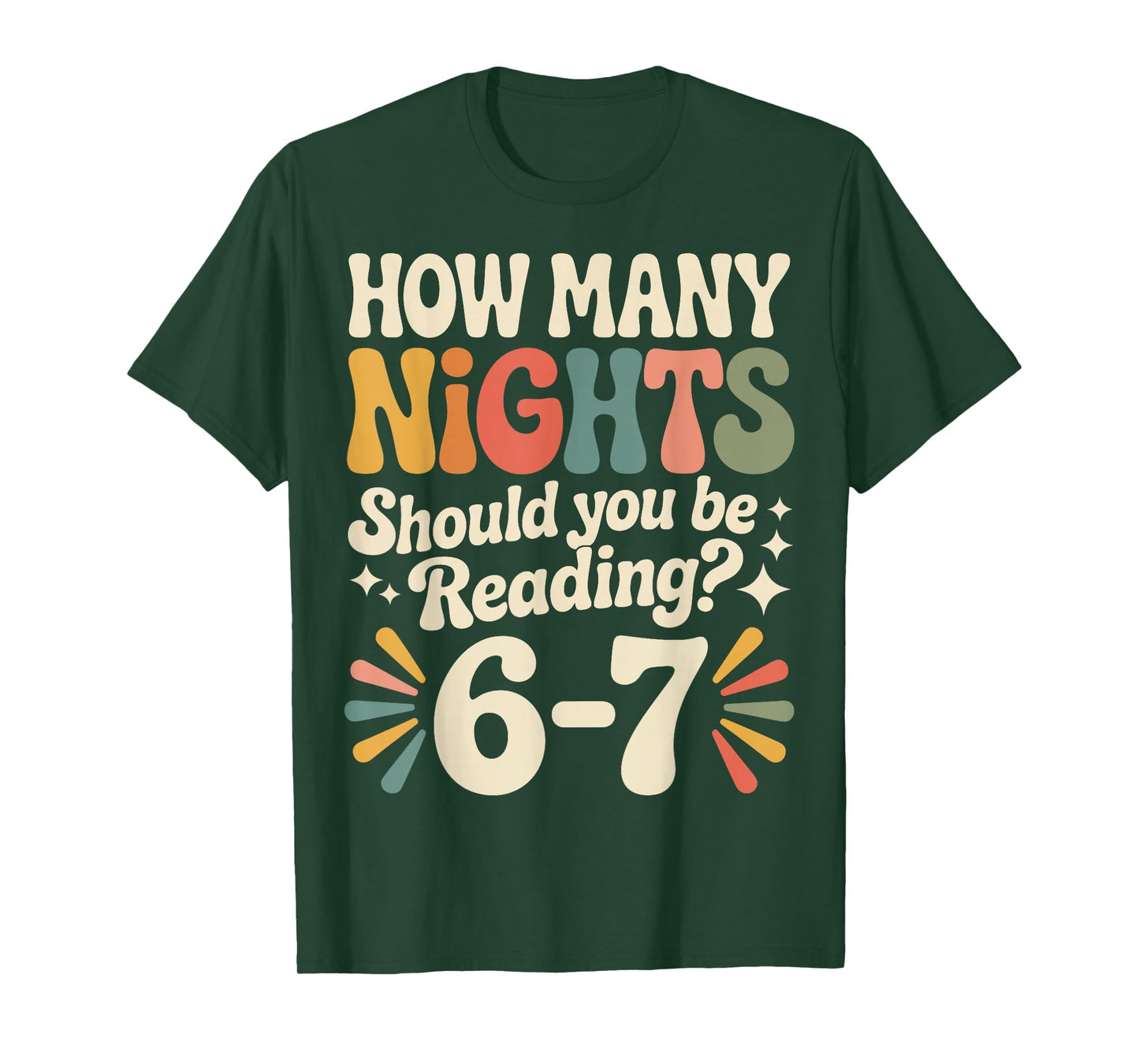 Funny Reading 6 7 Six Seven Meme English Teacher Book Lover T-Shirt