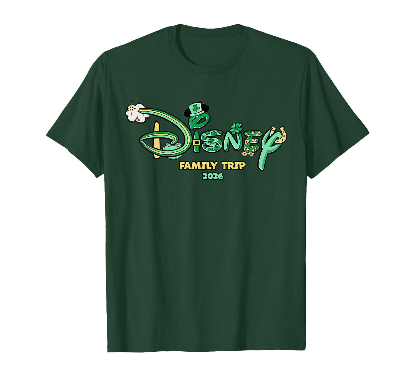 Disney St. Patrick's Day Family Trip 2026 Matching Vacation T-Shirt