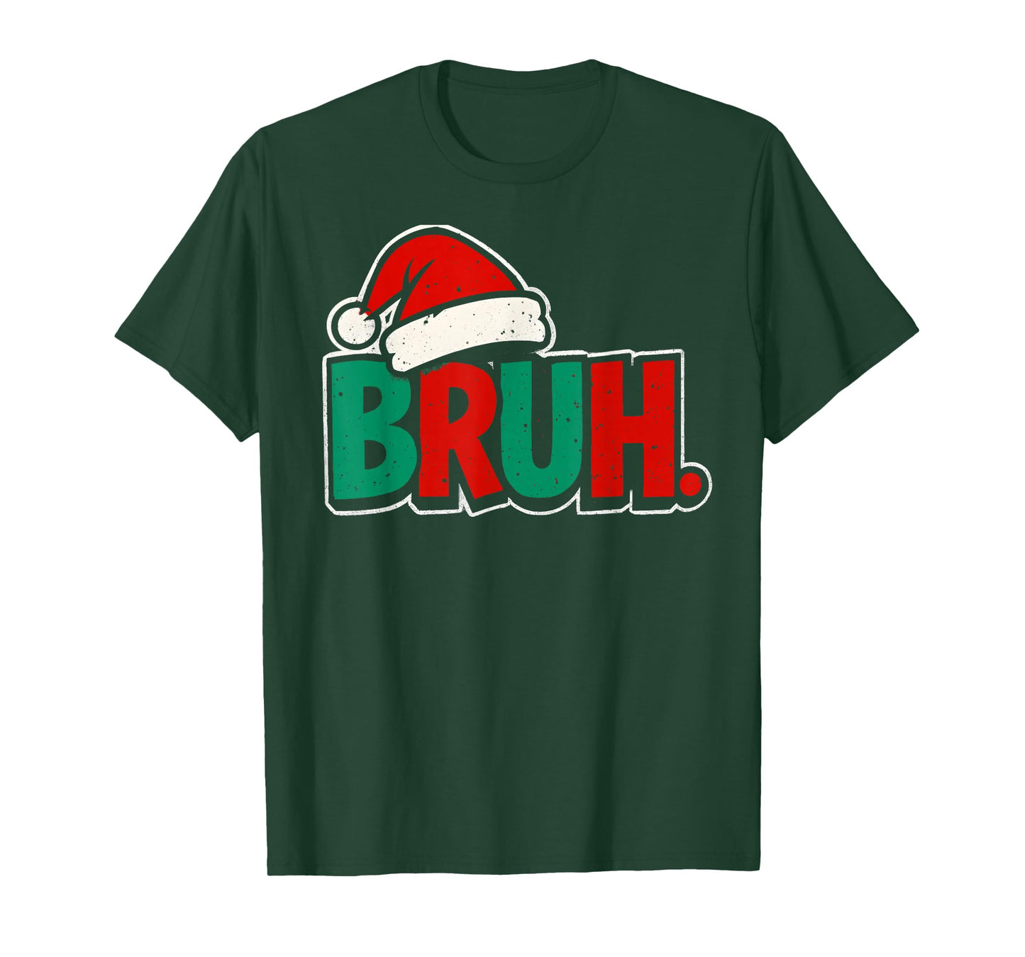 Bruh Funny Saying Bro Teens Boys Kids Christmas Pajamas Xmas T-Shirt