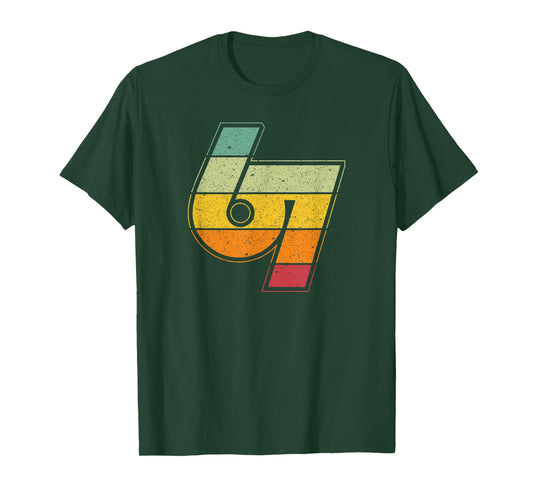 Vintage 6 7 Meme Six Seven Logo Namaste Funny Halloween T-Shirt