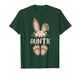 Floral Leopard Auntie Bunny Happy Easter Mother's Day T-Shirt