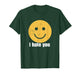 I Hate You Vintage Smile Yellow Happy Face Funny Saying T-Shirt