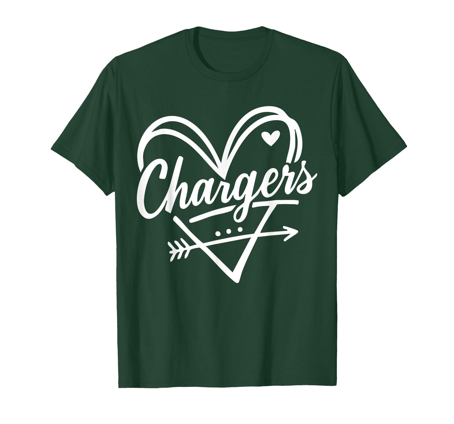 Vintage Chargers Name Heart Gift for Men Women Kids T-Shirt