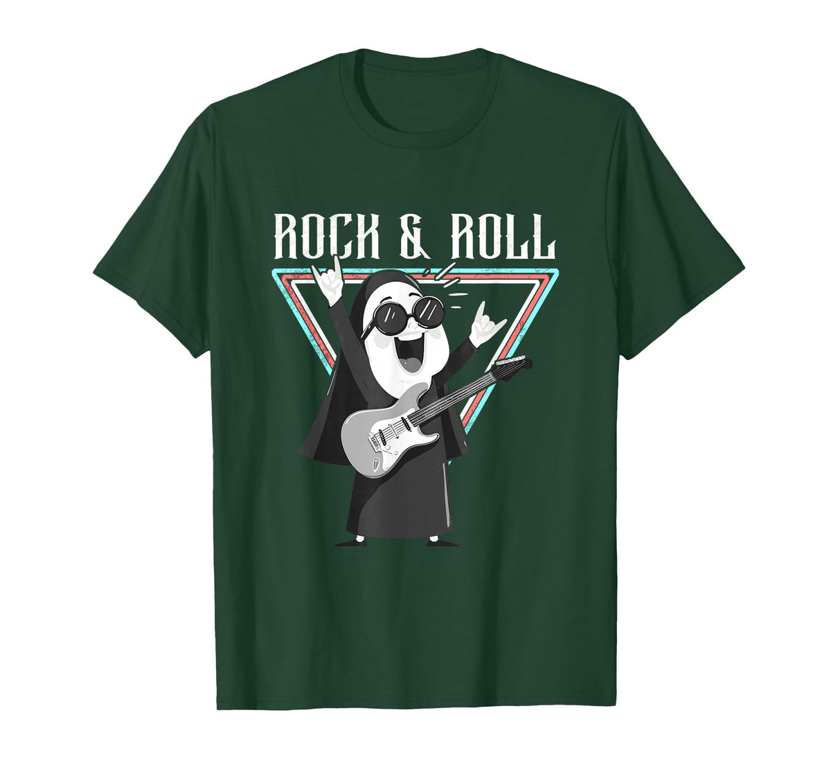 Rock & Roll Fun Graphic Illustration T-Shirt
