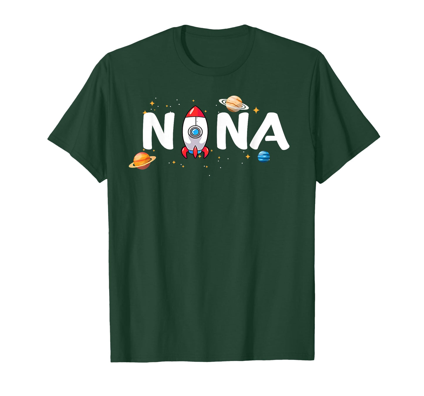 Nana of The Birthday Boy Astronaut 1st Birthday Family T-Shirt