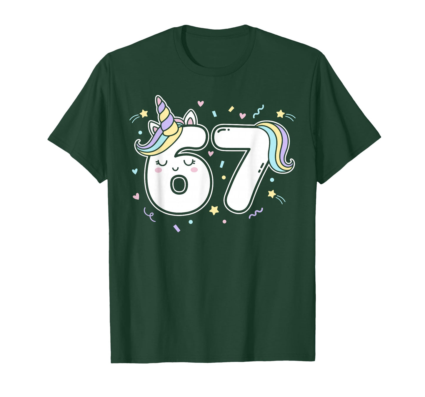 67 Unicorn Six Seven 6-7 Meme T-Shirt