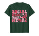 Social Work is A Work of Heart Valentines Social Worker T-Shirt