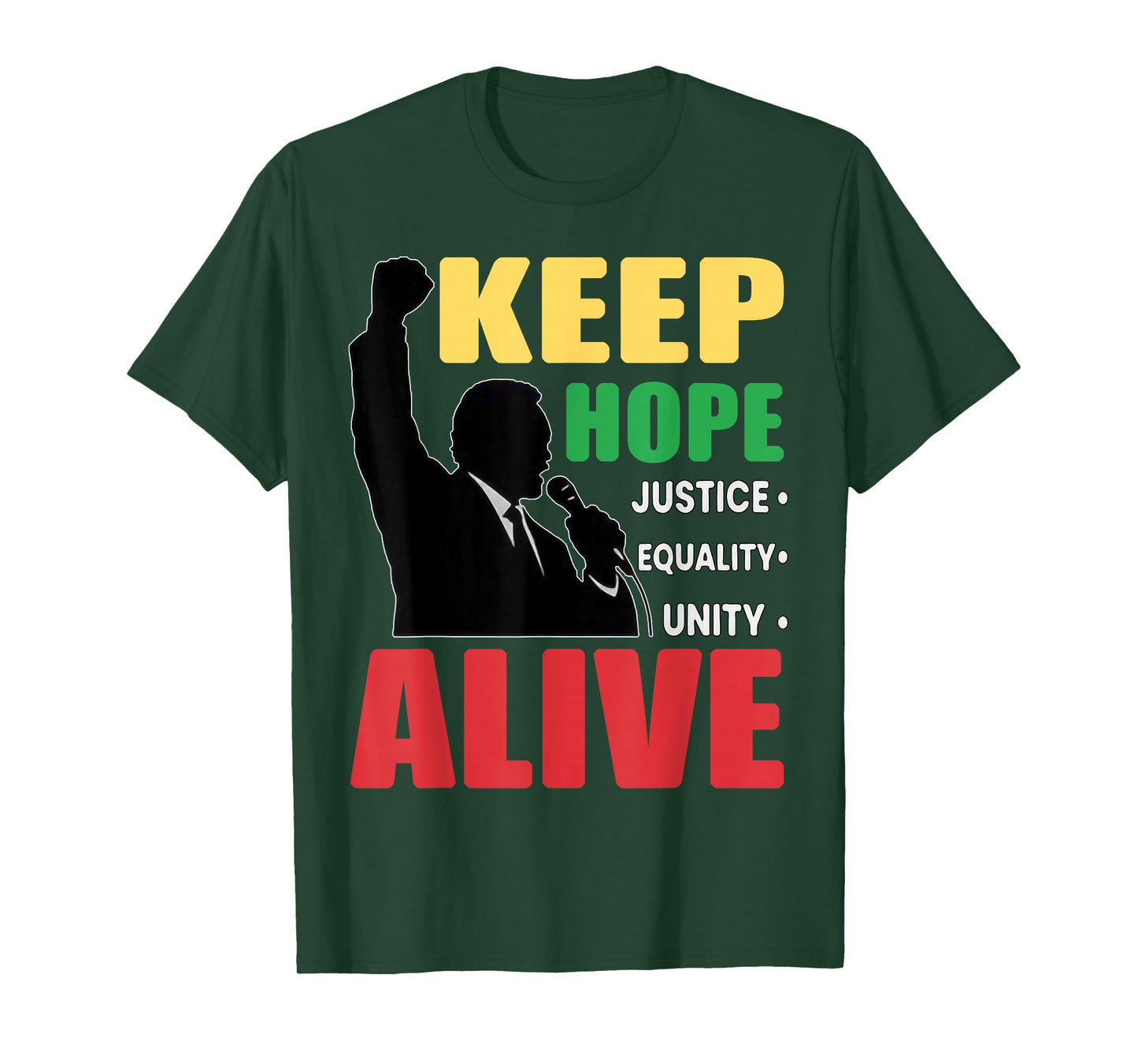 Retro Black History Inspirational Keep Hopes Alive Women Men T-Shirt