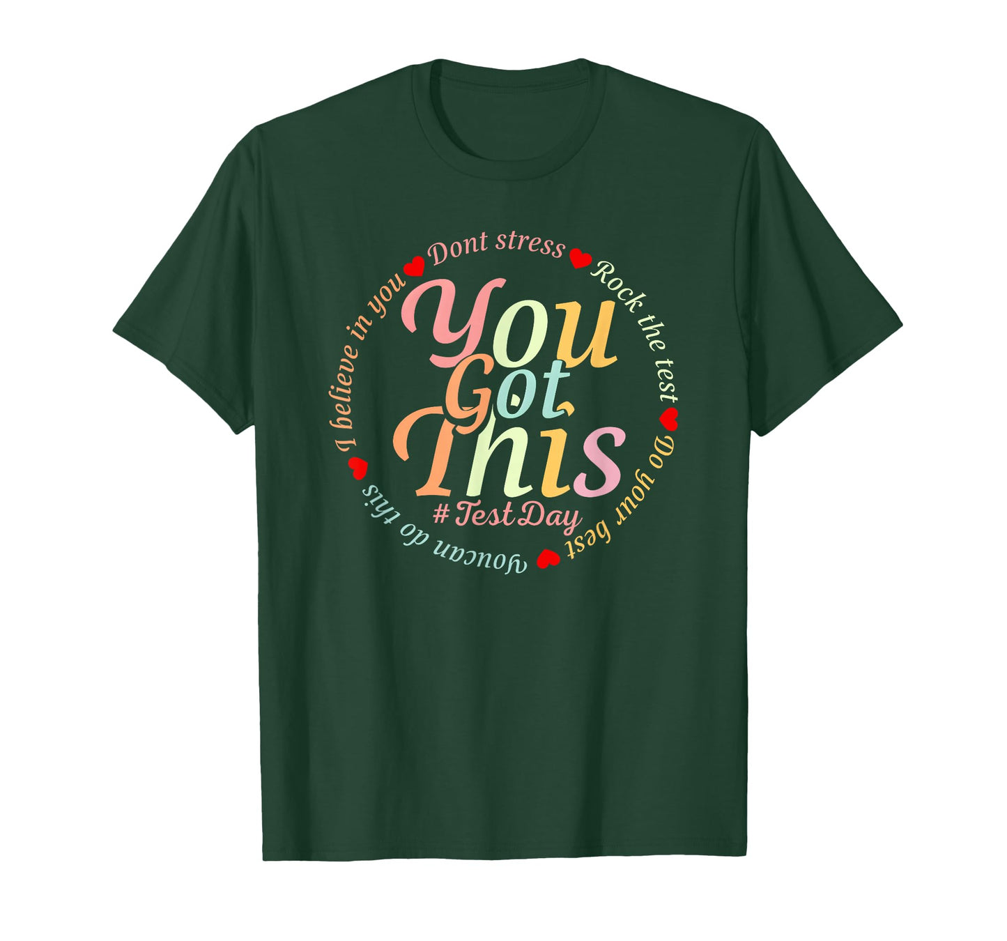 You Got This Don't Stress Rock The Test Test Day Teacher Kid T-Shirt