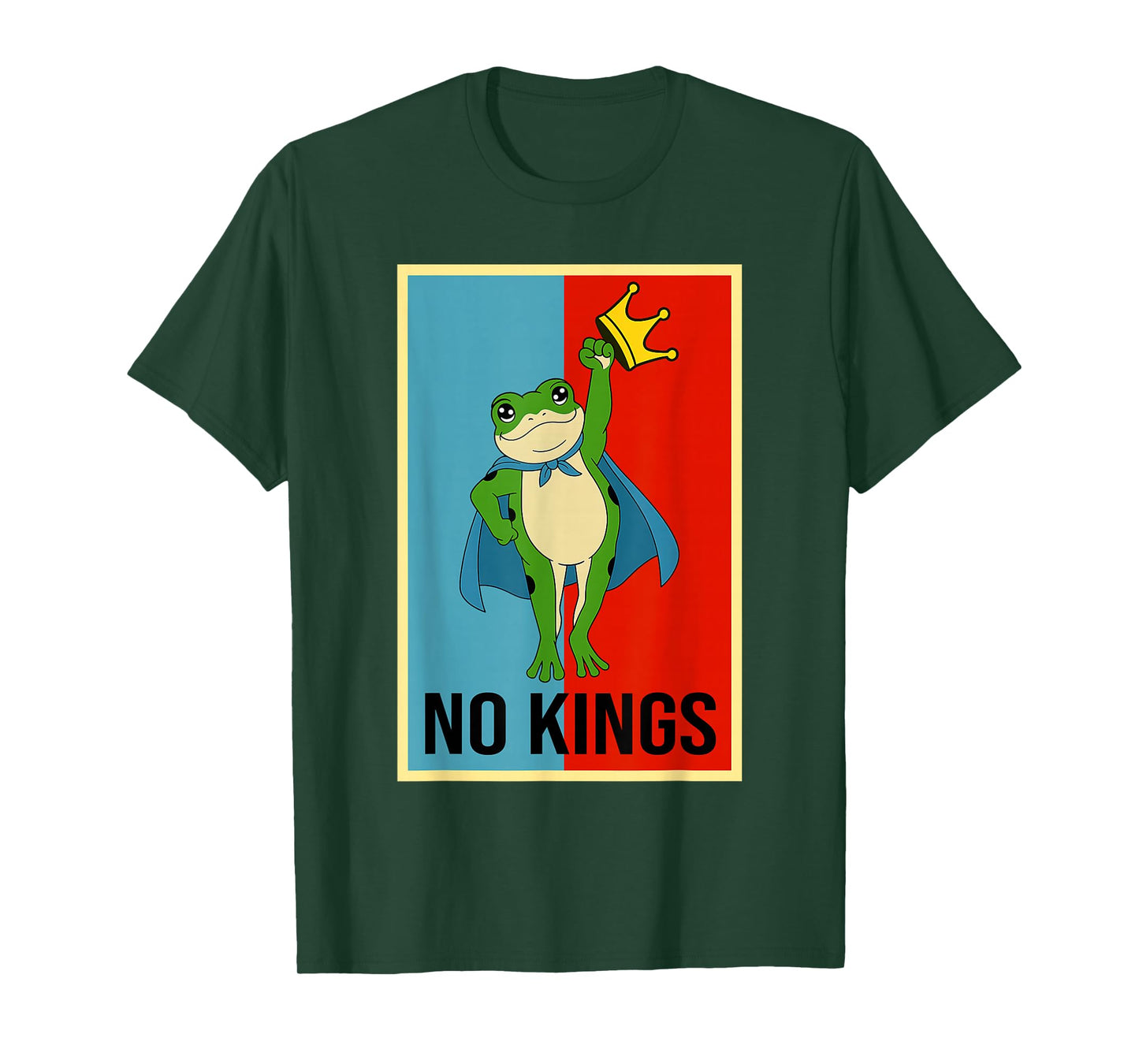 Frog No Kings Shirt Men Women No Kings in America T-Shirt