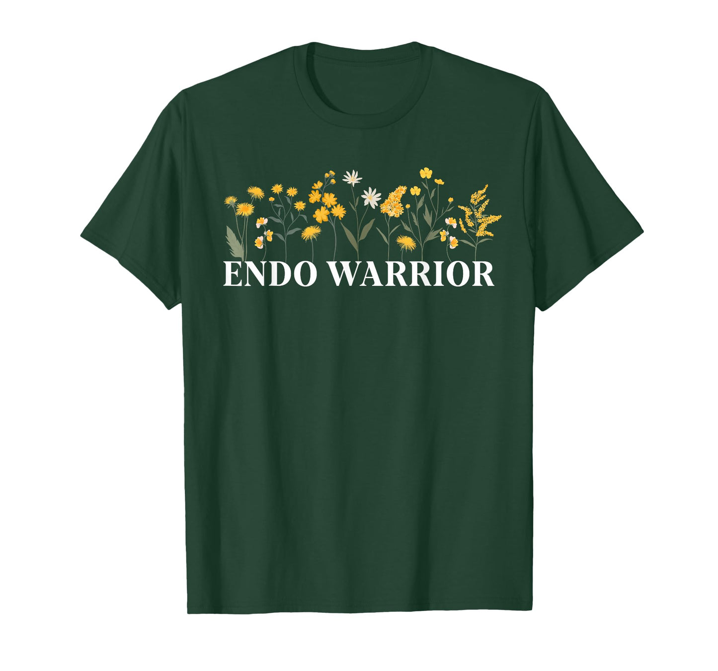 Endo Warrior Flowers Endometriosis Awareness Month T-Shirt