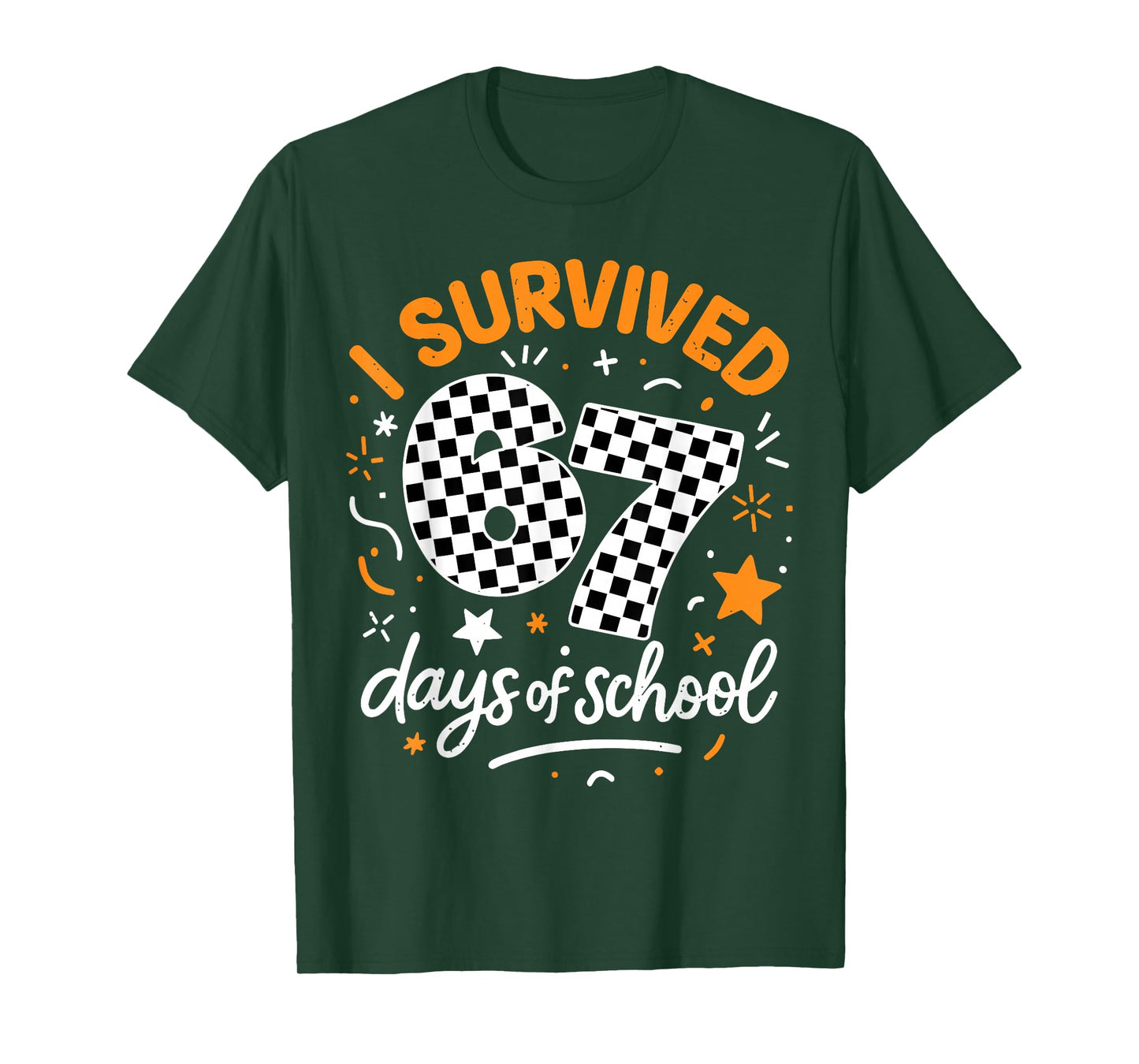 I Survived 67 Days of School Funny Six Seven 6 7 Meme Z Gen T-Shirt