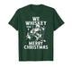 We Whiskey You A Merry Christmas, Whiskey Santa Christmas T-Shirt