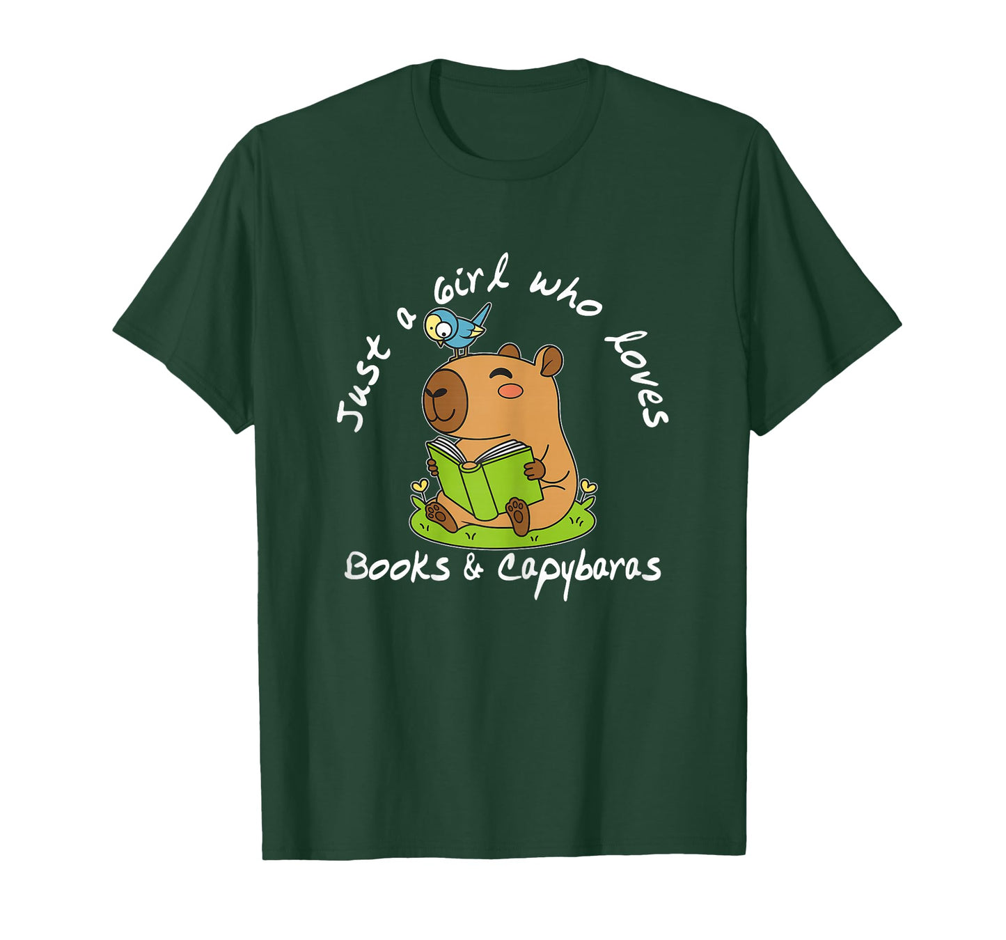 Just a Girl who Loves Books and Capybaras T-Shirt
