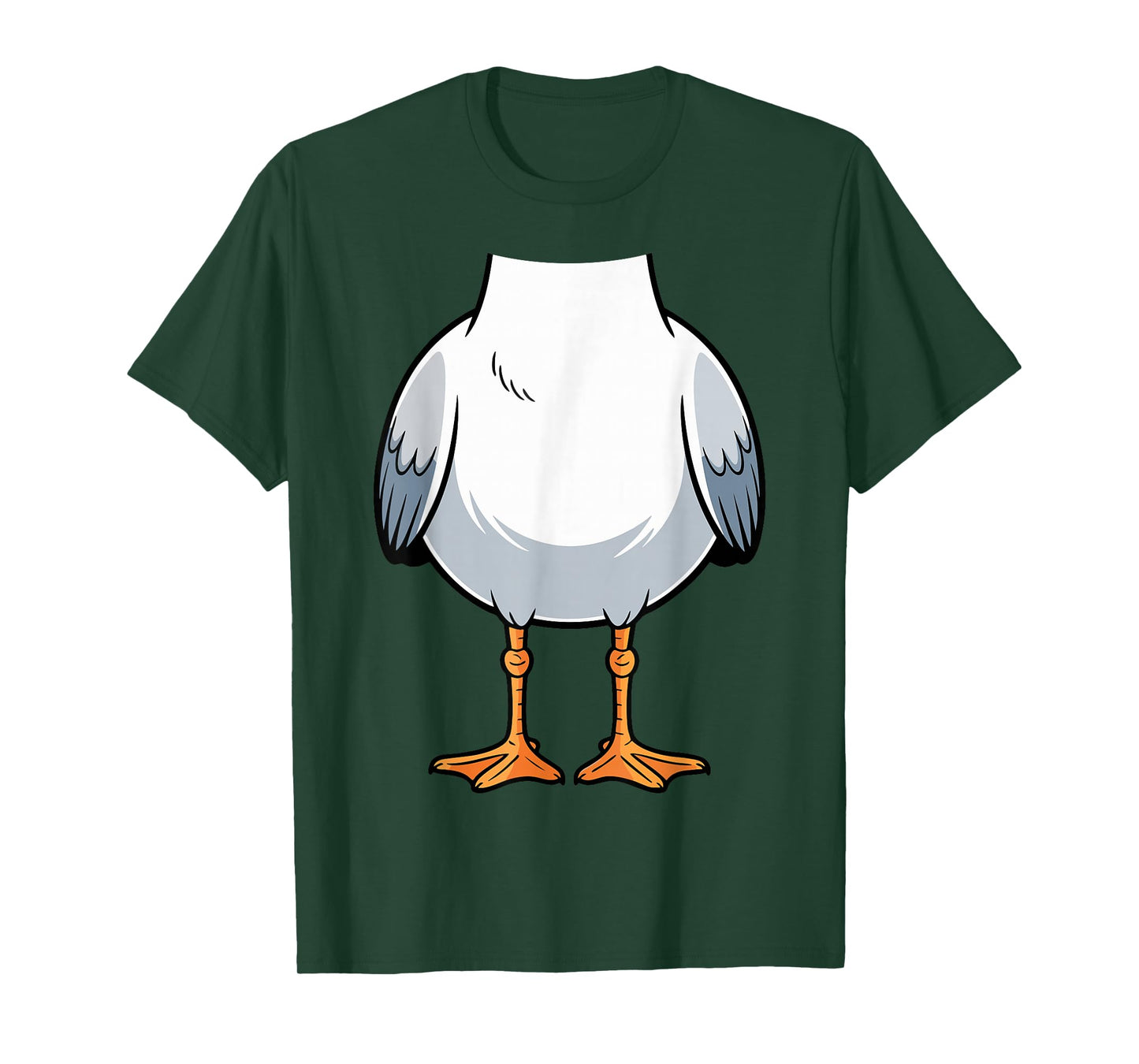 Seagull Shirt Adult Kids Men Women Seagull Costume T-Shirt