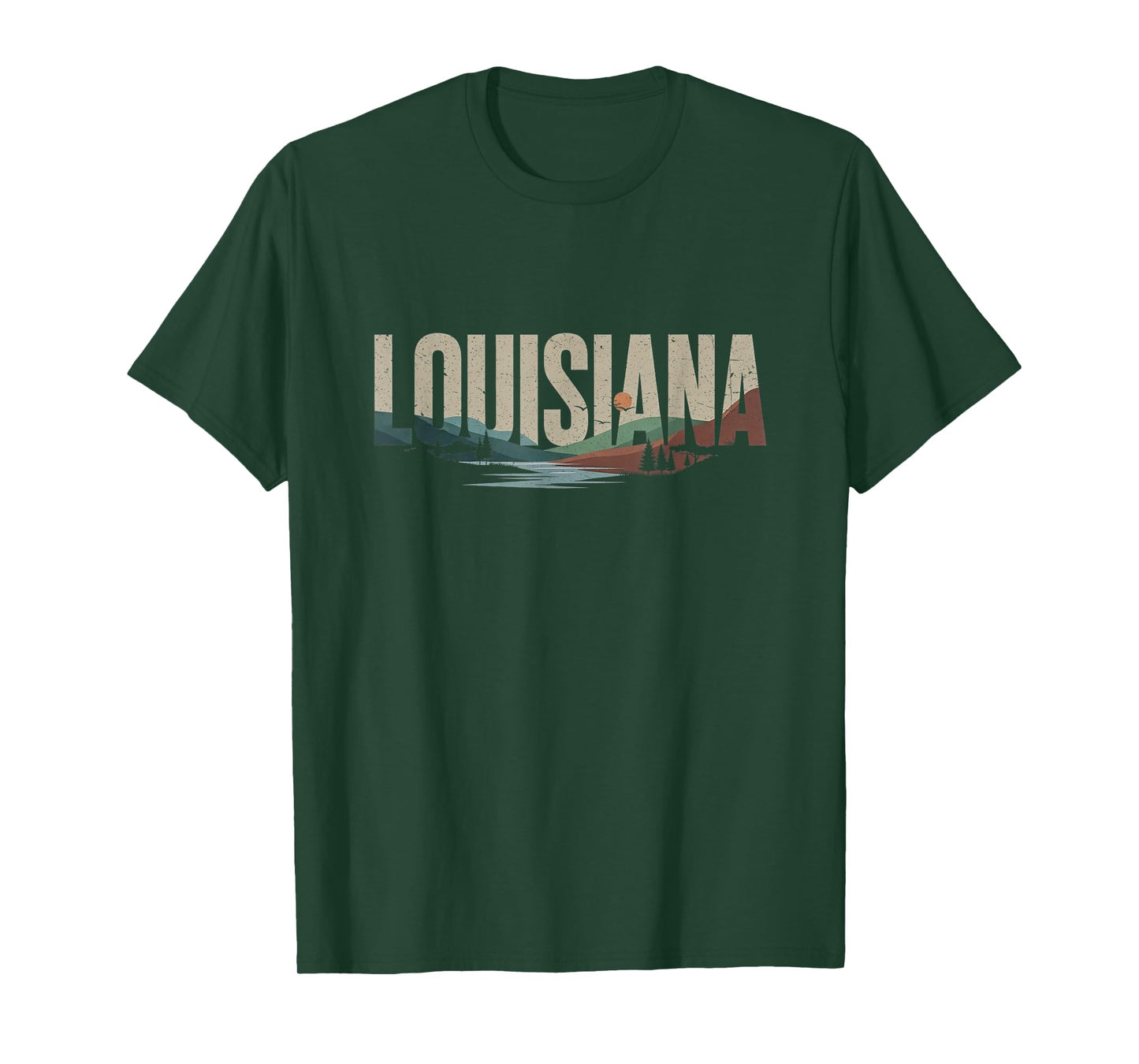 Retro Louisiana Artwork T-Shirt