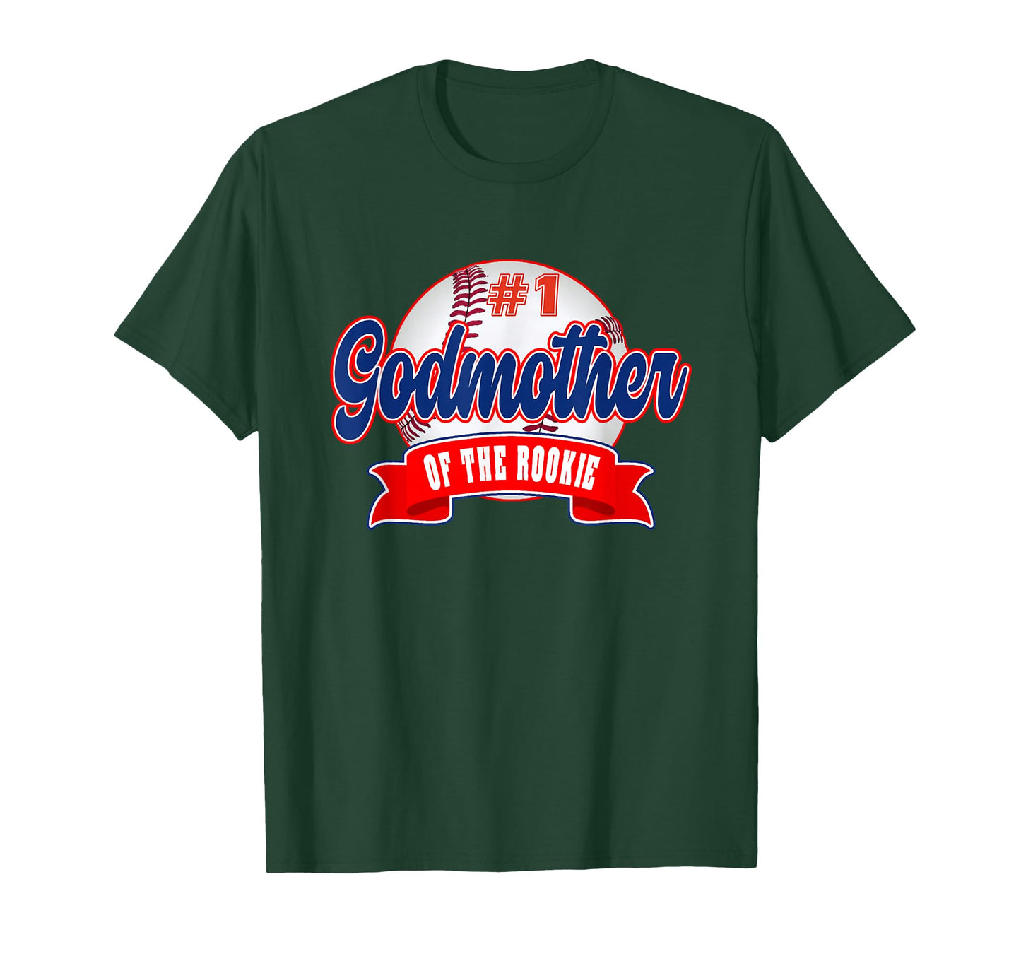 Godmother Rookie of Year 1st Birthday Baseball Theme T-Shirt