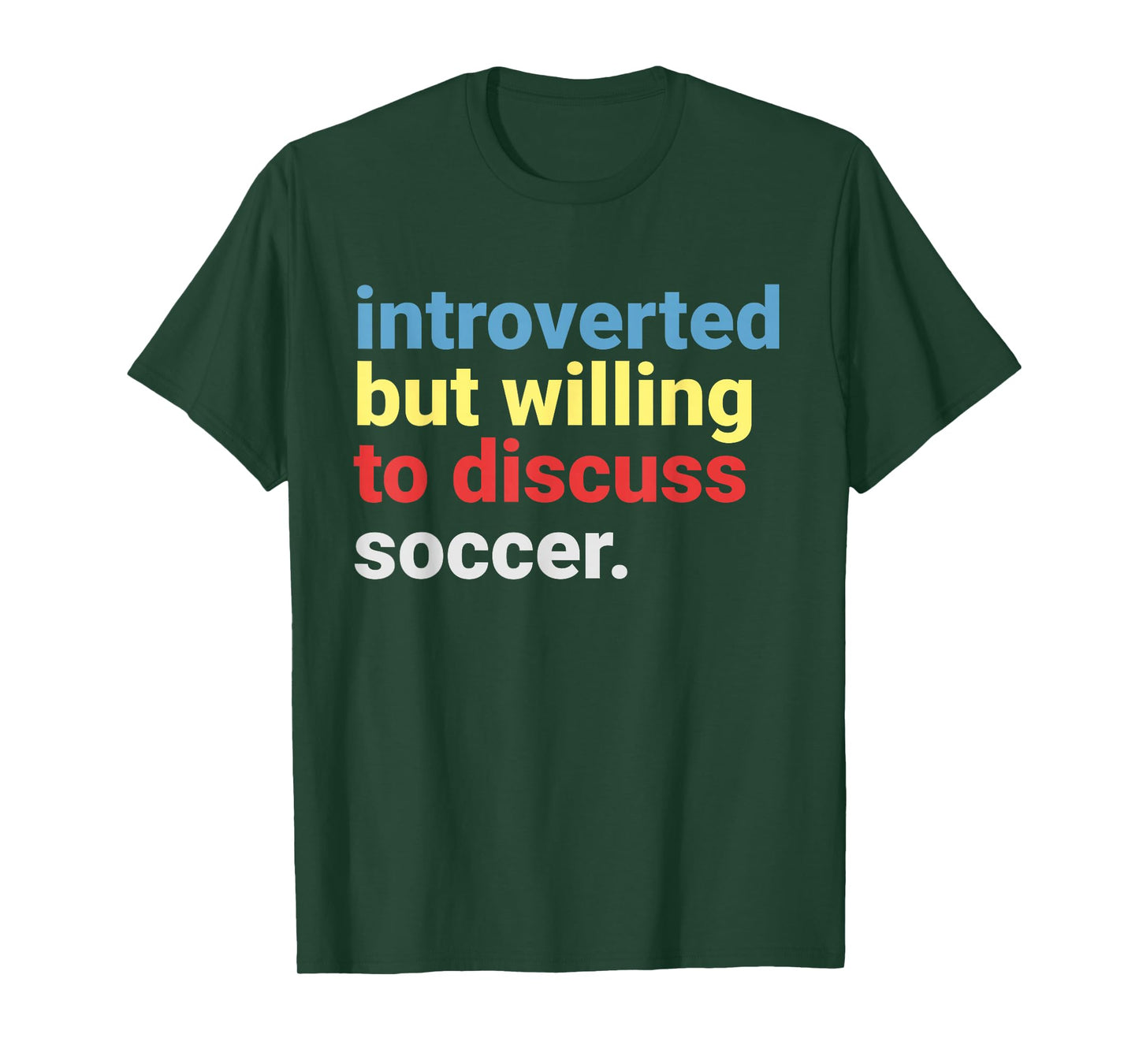 Retro Introverted But Willing to Discuss Soccer Lover Funny T-Shirt