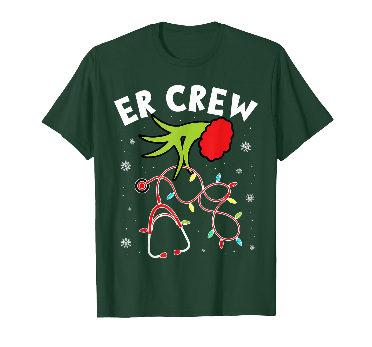Emergency Room Christmas Er Crew Nurse Xmas Holiday Nursing T-Shirt