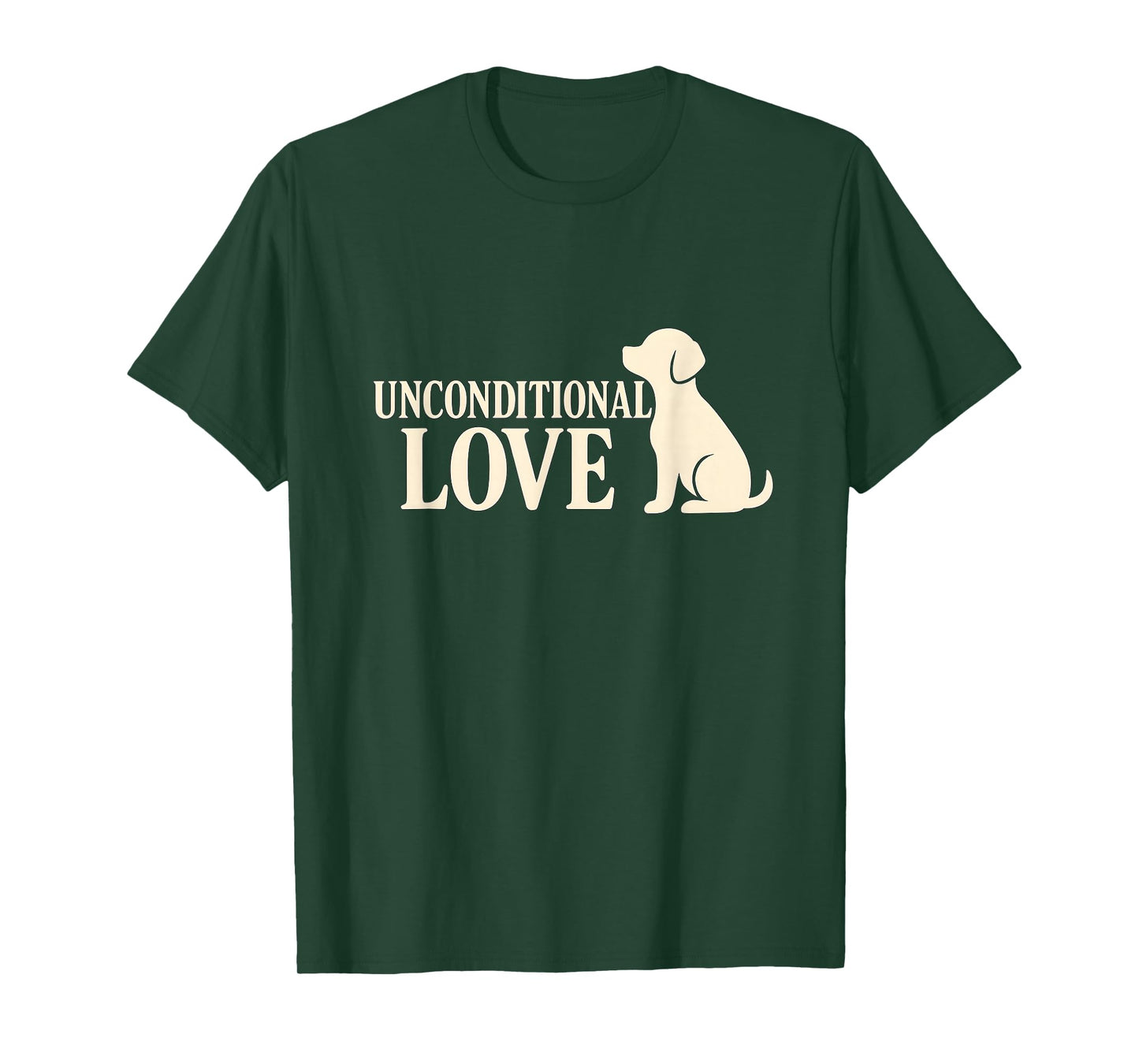 Unconditional Love Dog Silhouette T-Shirt