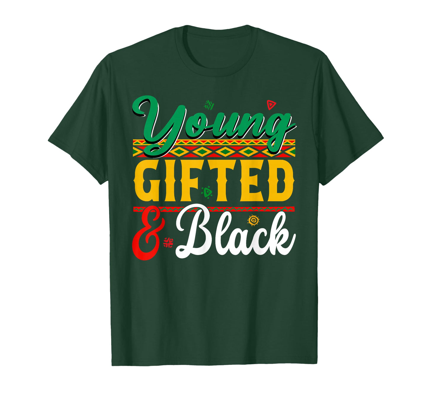 Black History Month African Young Gifted Black Men Boy Kid T-Shirt