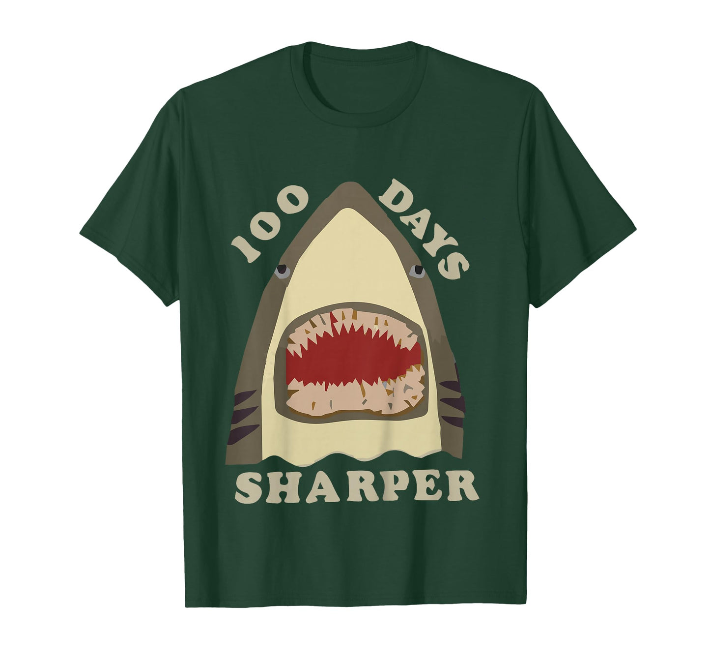 Kids 100 Days Sharper Shark T-Shirt