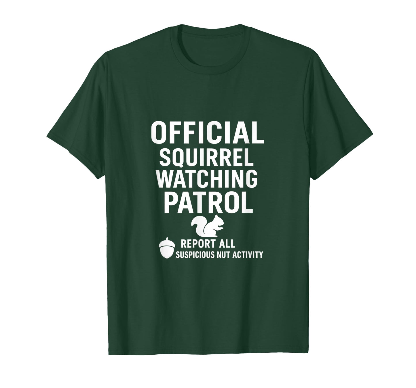 Backyard Squirrel Watching Humor Club T-Shirt