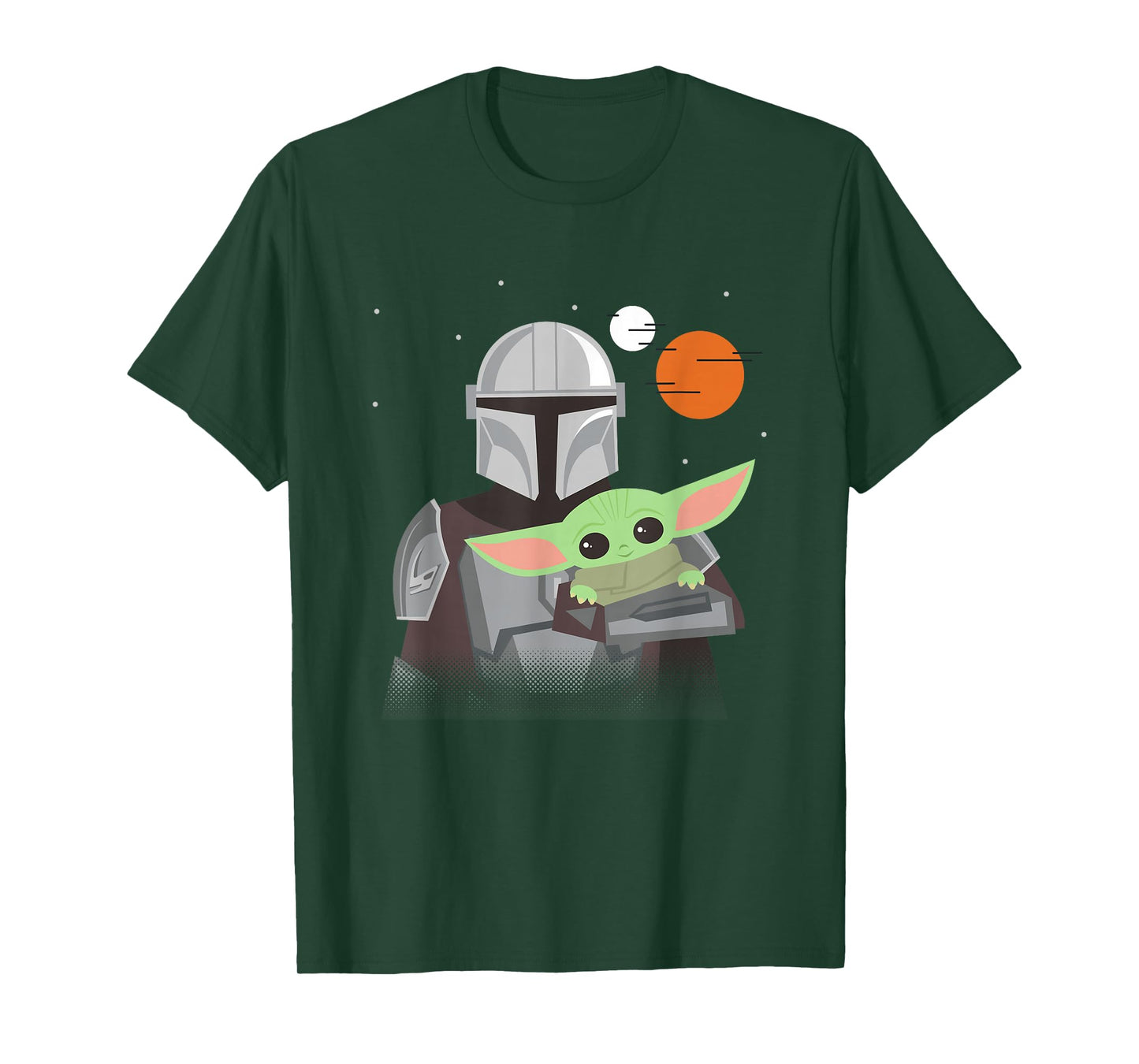 Star Wars The Mandalorian Din Djarin And Grogu In Space T-Shirt