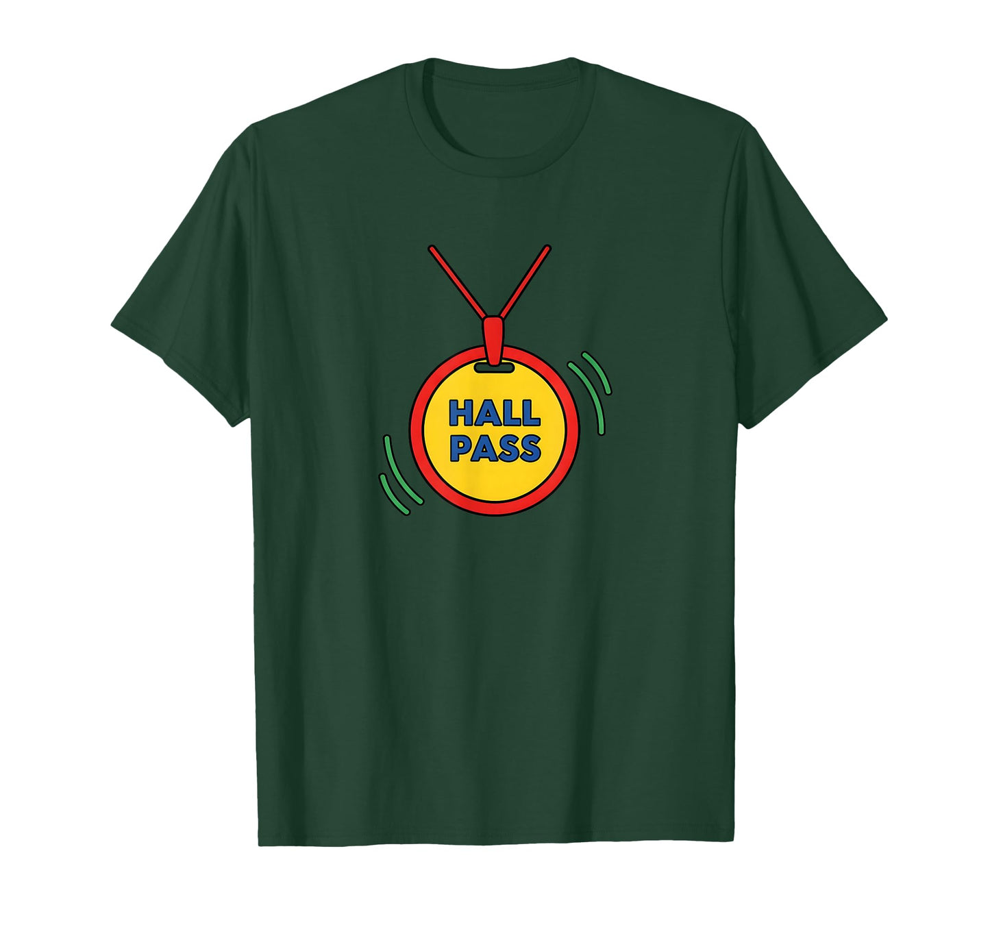 Funny Classroom Hall Pass Teacher Hall Monitor T-Shirt