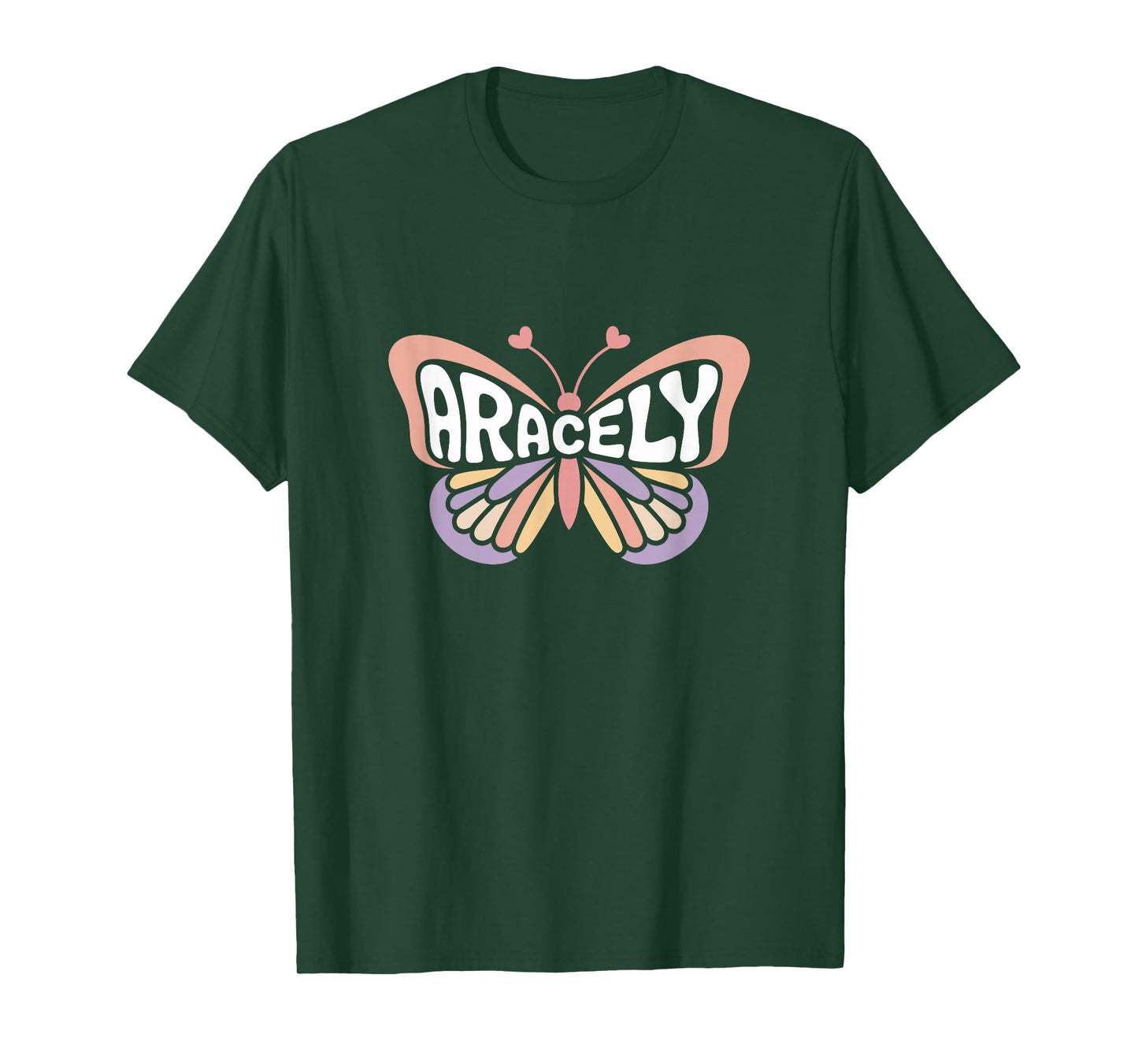 Aracely Butterfly - Personalized Cute Name Word Art T-Shirt
