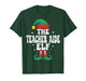 The Teacher Aide Elf Funny Christmas Matching Family T-Shirt