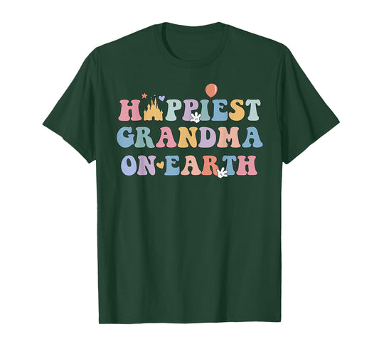 Happiest Grandma On Earth, Mother's Day Matching Family Trip T-Shirt