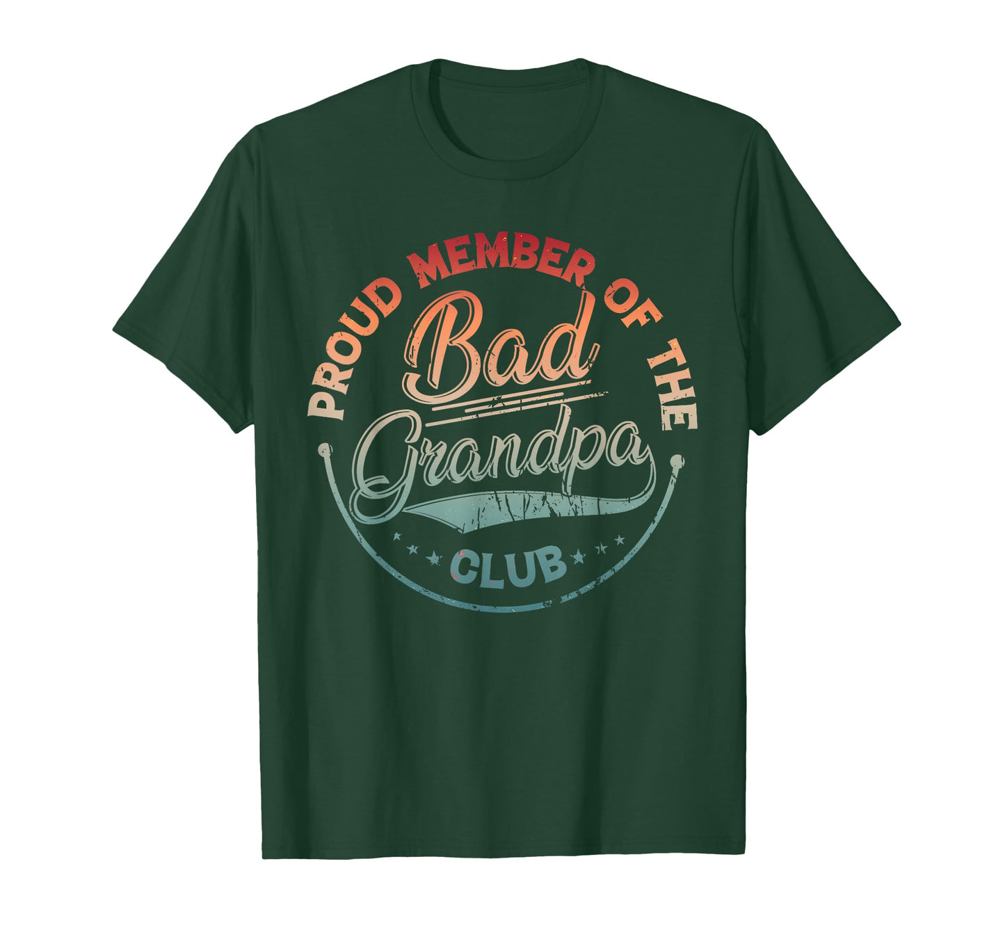 Proud MemberOf Grandpa Club Vintage Father's Day T-Shirt