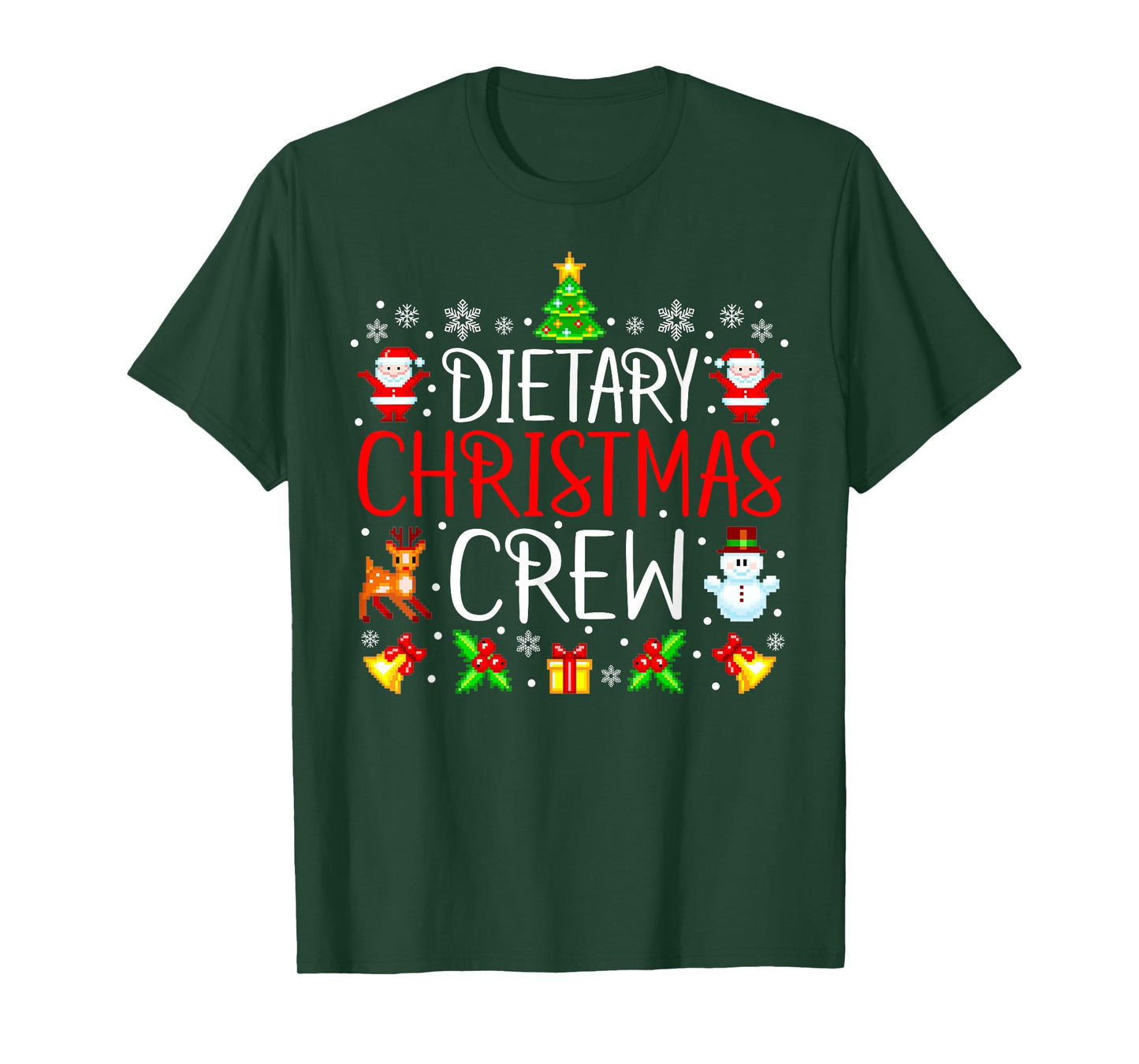 Dietary Christmas Crew Matching Xmas T-Shirt