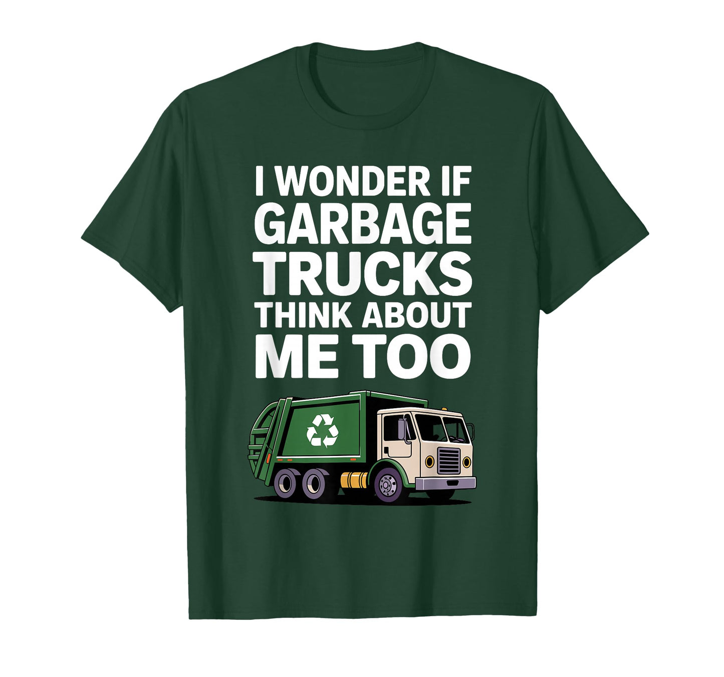 Garbage Truck Art for Men Women Kids Recycling Garbage Truck T-Shirt