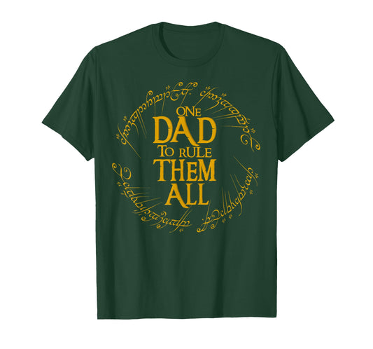 One Dad to Rule Them All Fun Dad Graphic for Fathers Day T-Shirt