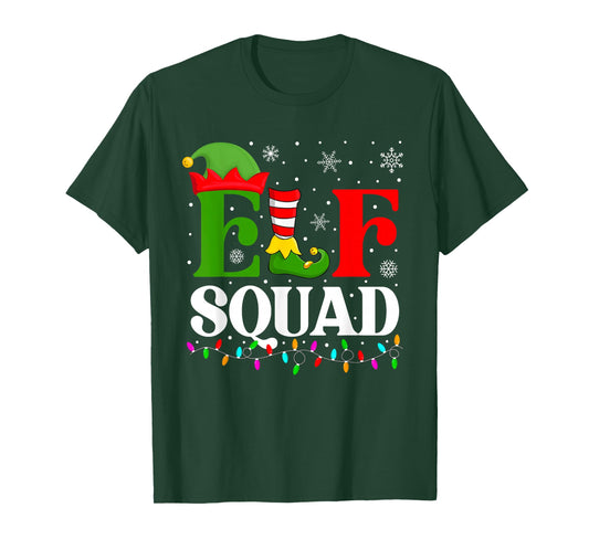 Christmas Elf Squad Shirts Xmas Matching Pajamas Men Women T-Shirt