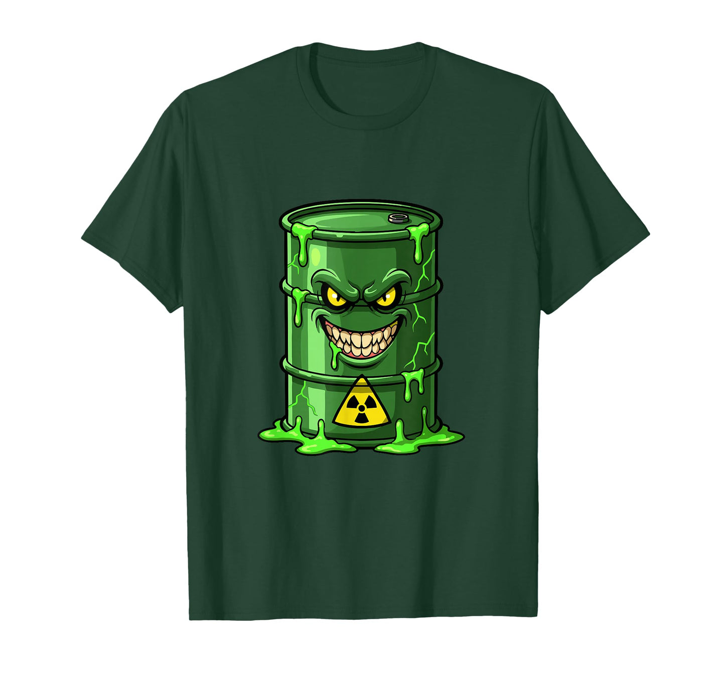 Evil Radioactive Toxic Barrel Nuclear Waste Slime T-Shirt