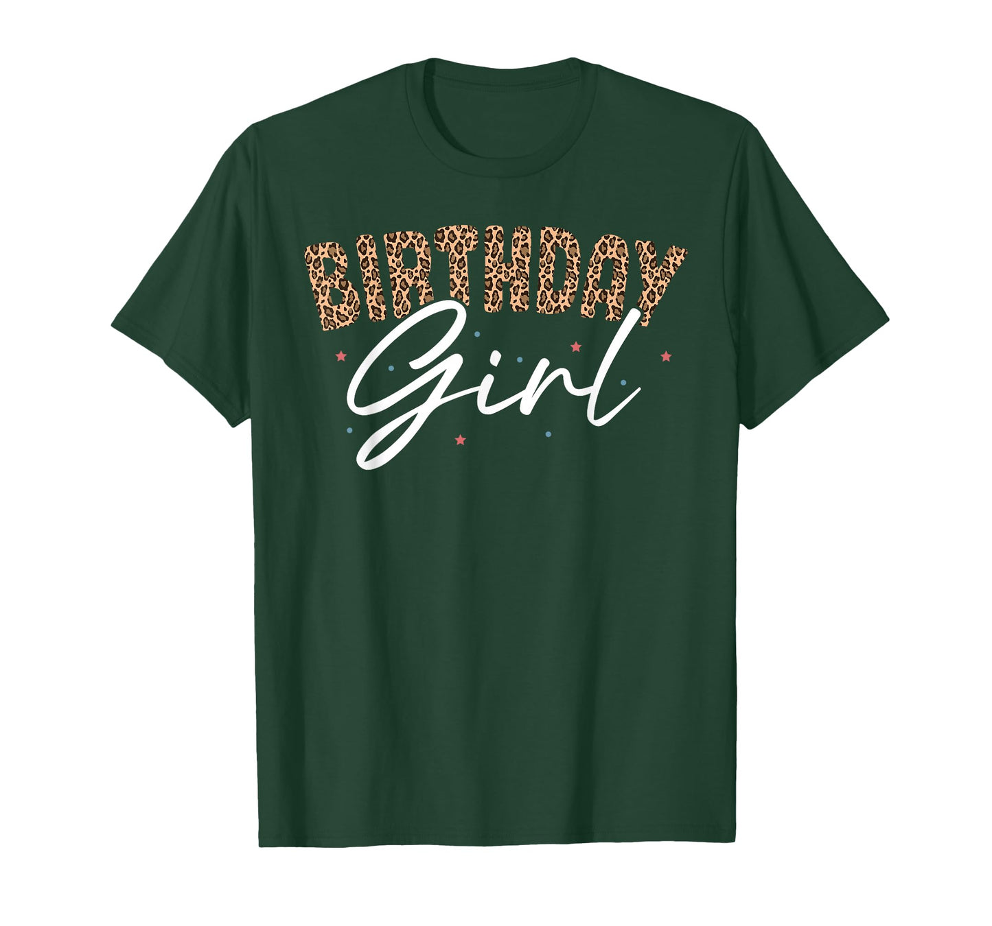 Birthday Girl Cheetah Print Birthday T-Shirt