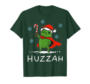 Huzzah Frog Knight Brave Frog Christmas Sword Funny Meme T-Shirt