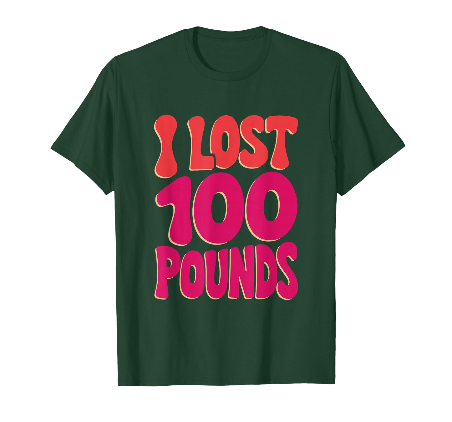 I Lost 100 Pounds, Weight Loss Motivation & Gym Inspiration T-Shirt