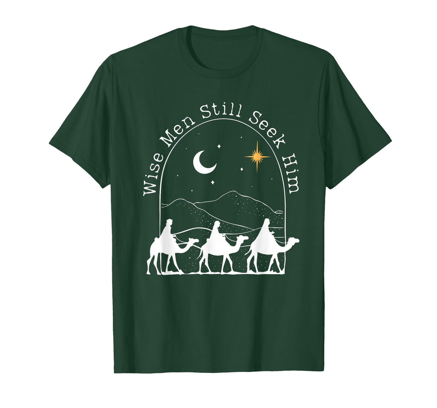 Wise Men Still Seek Him Christian Christmas Jesus Design T-Shirt