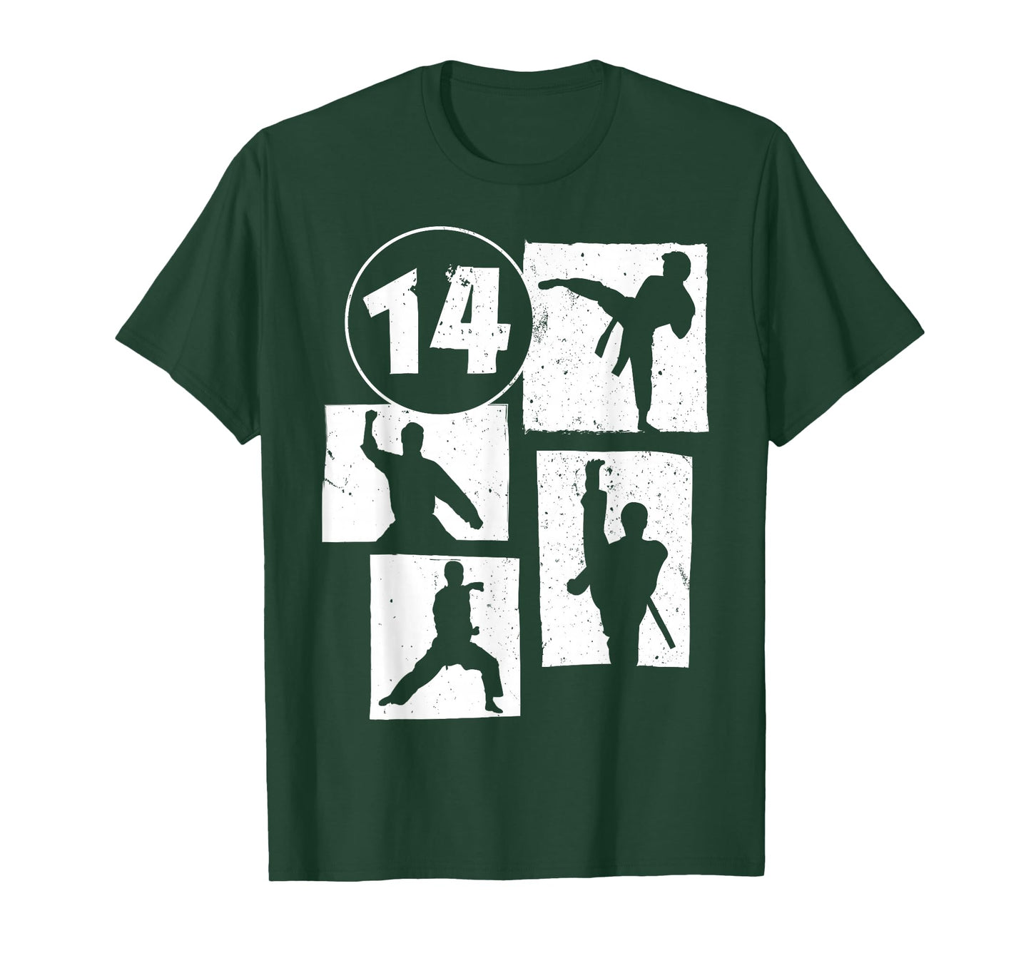 14th Birthday Karate Taekwondo 14 Years Old Boy Martial Arts T-Shirt