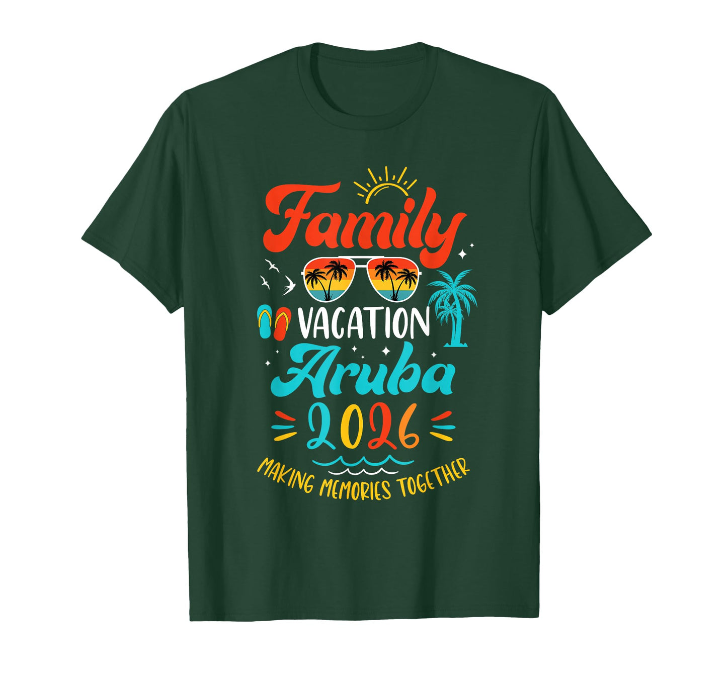 Family Vacation 2026 Aruba Matching Summer Vacation T-Shirt