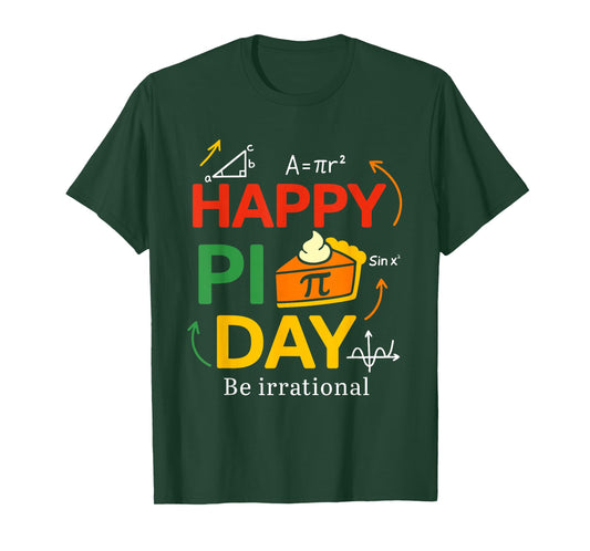 Pi Shirt Math Teacher Student Funny 3.14 Pie Happy Pi Day T-Shirt