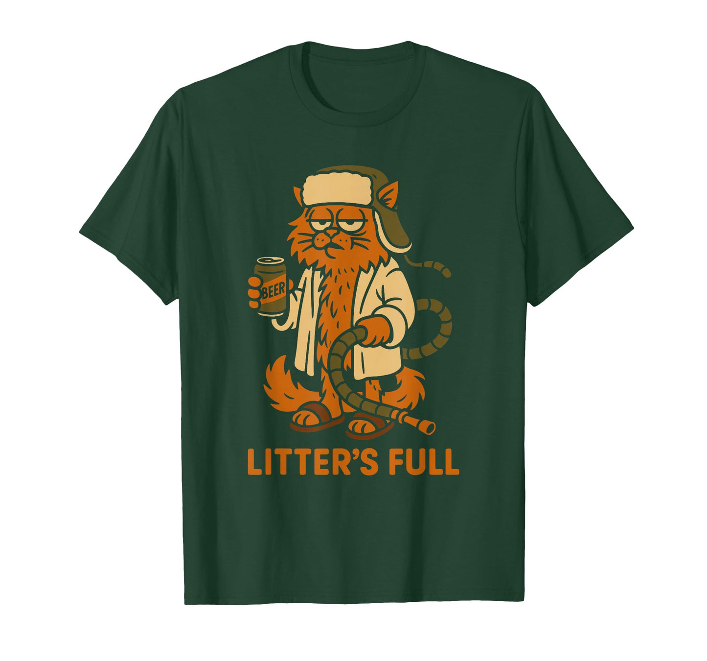 Litter’s Full Funny Cat Lovers Christmas Xmas T-Shirt