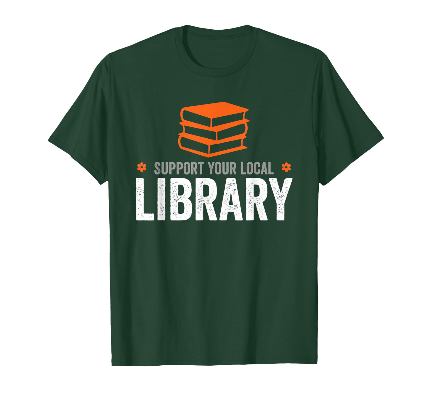 Groovy Support Your Local Library Book Reader Lover Bookworm T-Shirt